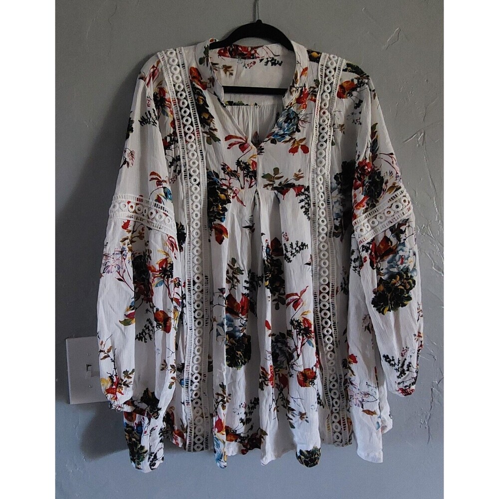 Tops Blouse Style Tunic,not Name,size XL,Decorative ,Rayón, Polyester, Very Soft